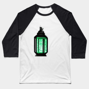 Lantern Emerald Green Shadow Silhouette Anime Style Collection No. 409 Baseball T-Shirt